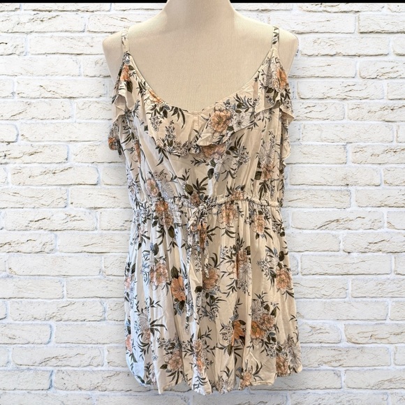 Torrid Floral Blouse Tank Camisole Size 4 4X 26 - Picture 1 of 4
